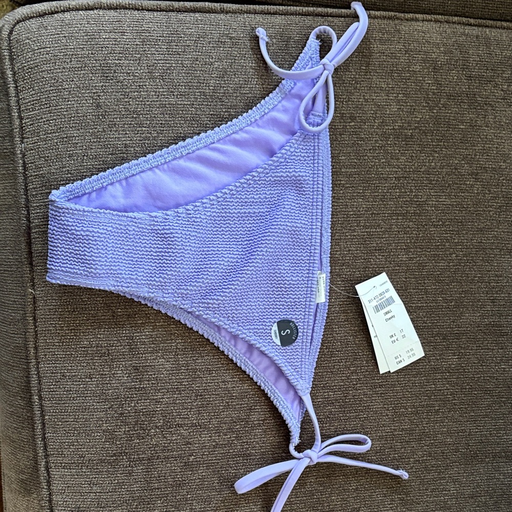 Hollister Light Purple Bikini Bottom with Side Ties